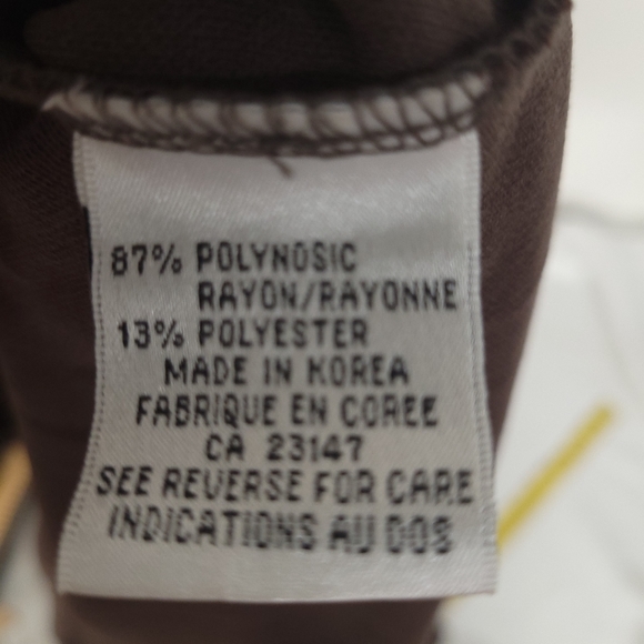 Talbots Brown coffee Long Sleeve Cropped Cardigan,Women's Size Large - Picture 10 of 11